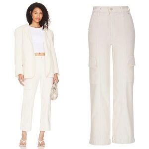 MOTHER Denim Womens Cream Puffs The Rambler Cargo Ankle High Waist Jean Size 29